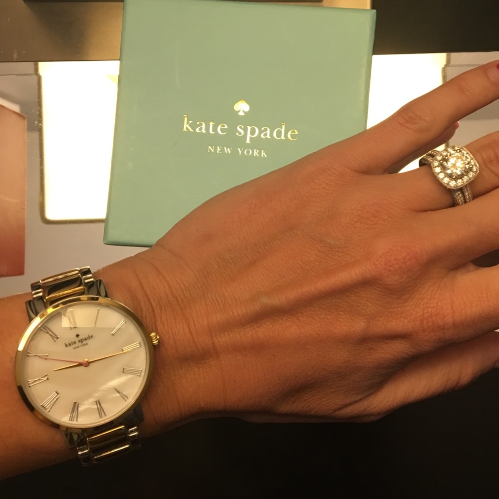 Gorgeous Kate Spade gold/silver Grammercy watch